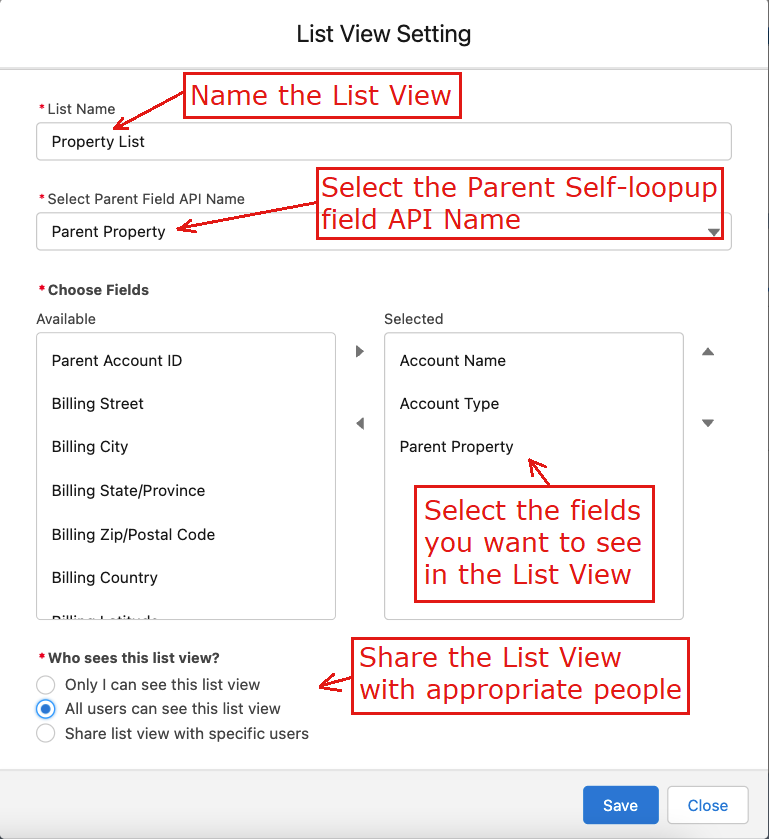Inovi Tree List View Screenshot